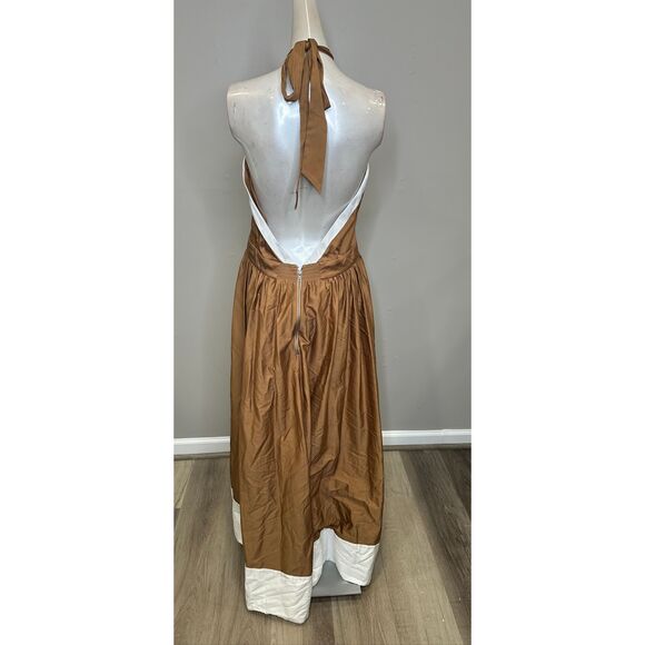 Alice + Olivia BEATRIX SWEETHEART TIE NECK DRESS Size US 12 $595 - Picture 10 of 13